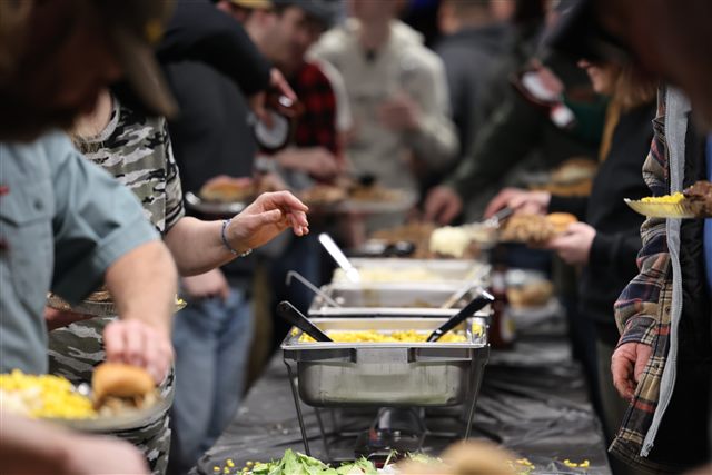 Buffet at the 2026 banquet